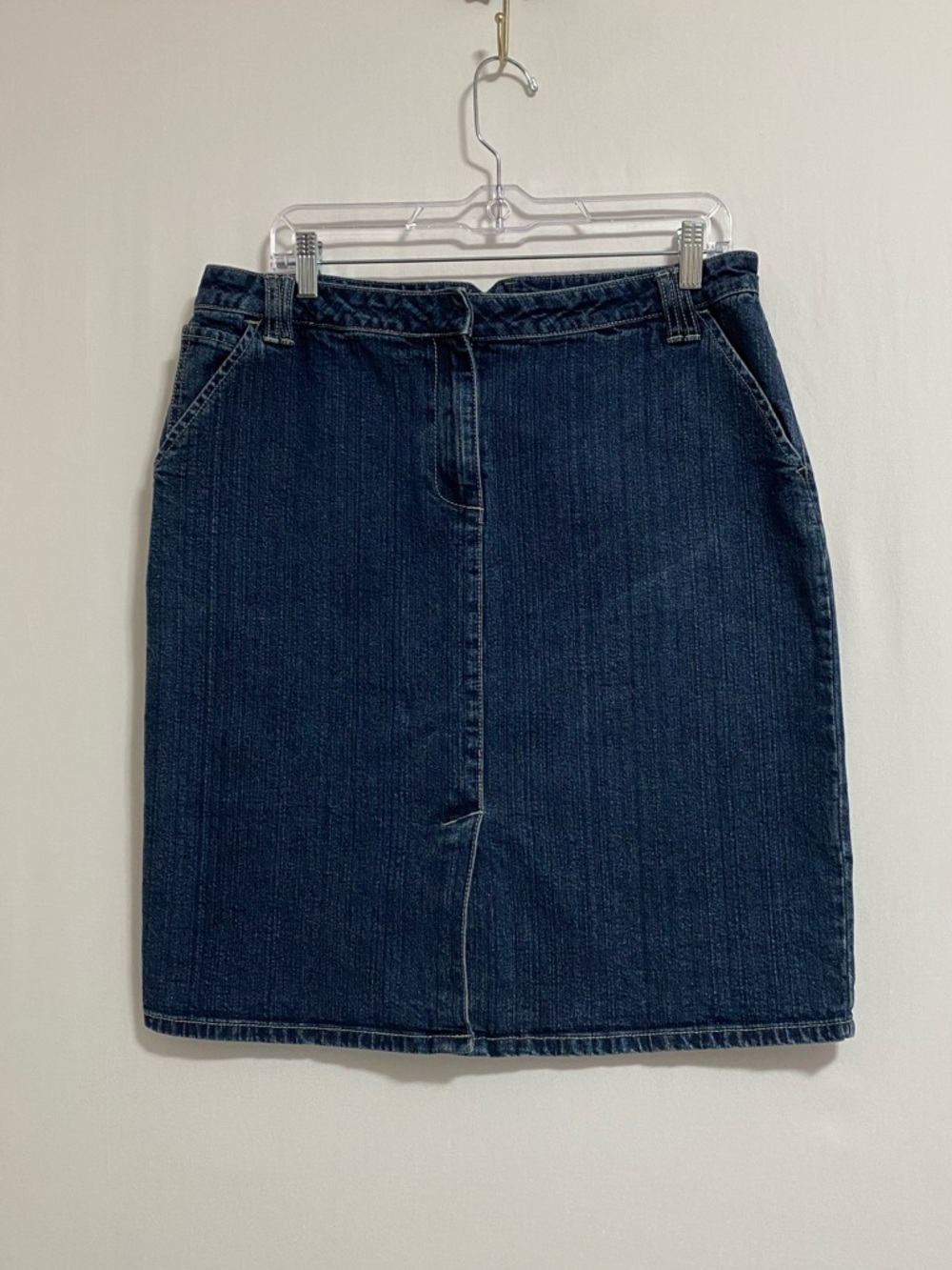 Saint Tropez West Dark Blue Denim Pencil Skirt